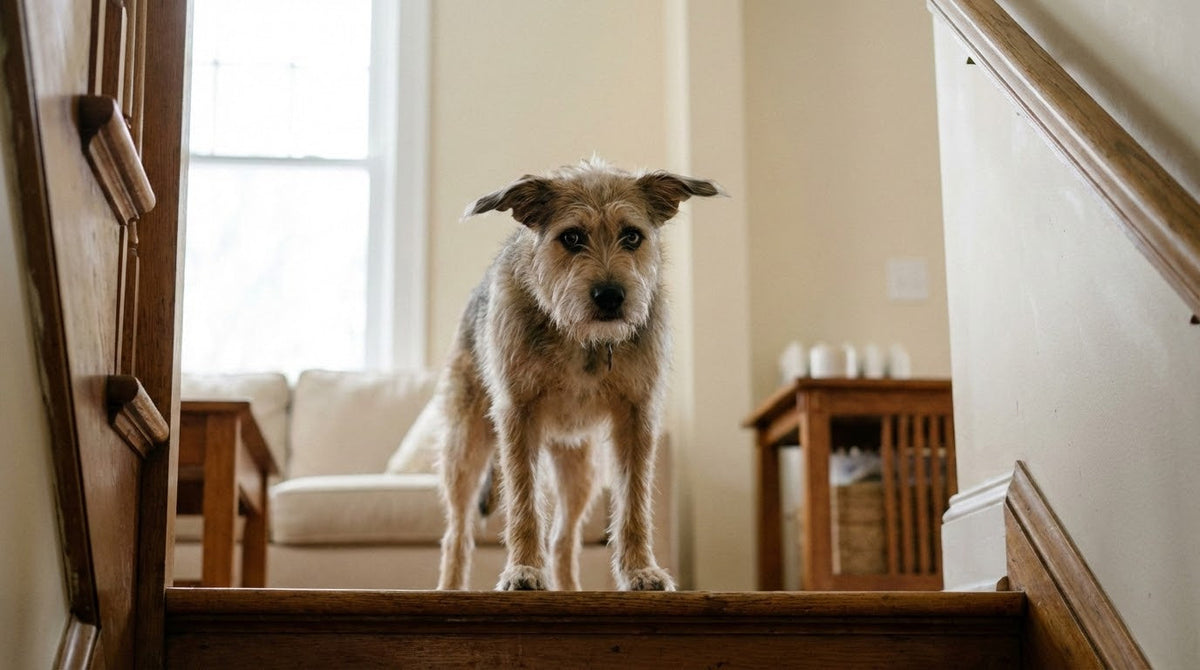 Pourquoi mon chien ne descend plus les escaliers ?