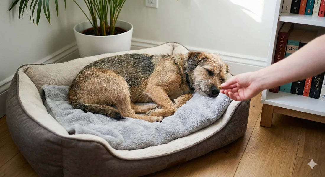 Mon chien a du mal à se retourner dans son panier : signe articulaire